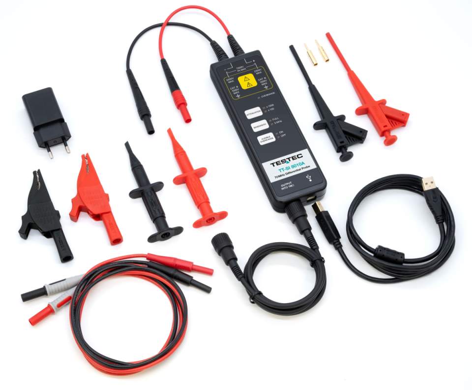 Testec TT-SI 9071 active differential probe x10 / x100 / 70 MHz