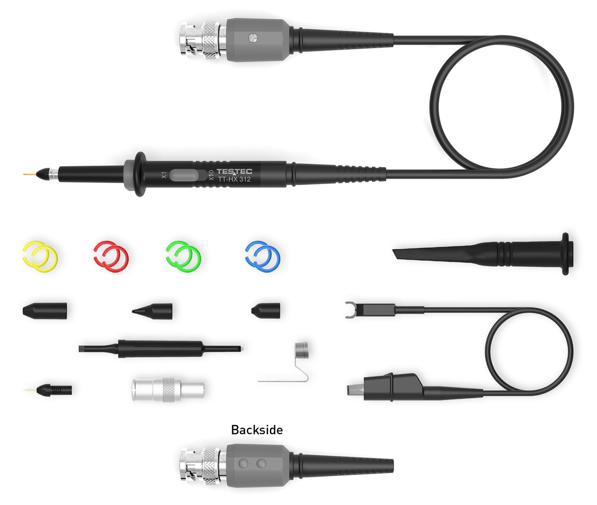 Testec TT-HF 412RA passive oscilloscope probe x10（Readout） / 350 MHz